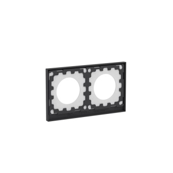 Рамка 2-м KANT IP44 черн. уголь DKC7012944