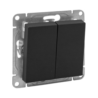 Выключатель проходной 2-кл. СП Эпика механизм черн. EKF UP1-SWB-21