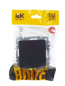 Розетка BRITE РСбш10-3-44-БрГ 16А IP44 с заземл. защ. шторки с крышкой механизм графит IEK BR-R16-16-44-K53