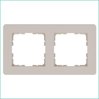 Рамка 2-м G-Flex тауп Jasmart G1102T