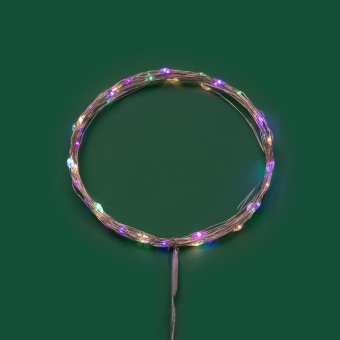 Гирлянда светодиодная Роса 5м 50 LED мультиколор IP20 2хАА (в комплект не входят) Neon-Night 302-069