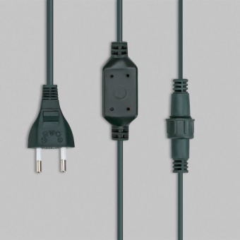 Гирлянда светодиодная "Мультишарики" 20м d15мм 200LED мульти (RG/RB) 11Вт 230В IP44 мигание провод зел. Neon-Night 303-609