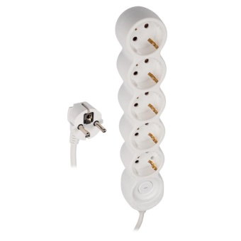 Удлинитель EX-05GS-500 (5х5) заземл. выкл. JazzWay 5065208