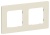 Рамка 2-м СП FLITE РУ-2-К-ФлСл сливочный IEK FI-M22-32-20-K86