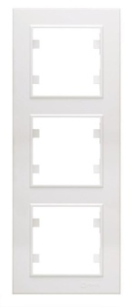 Рамка 3-м Karea вертик. бел. Makel 56001708
