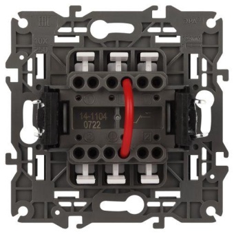 Выключатель 2-кл. СП Elegance 14-1104-05 10А IP20 250В 10AX механизм антрацит Эра Б0034234