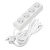 Удлинитель 4х3м без заземл. 10А IP20 2.2кВт ПВС 2х1 бел. DOMTOK 2356