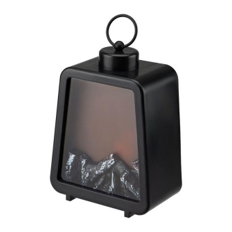 Камин светодиодный Лофт с эффектом живого огня 17х10х24.5см с USB черн. Neon-Night 511-084