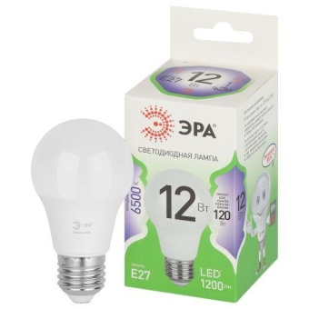 Лампа светодиодная GREEN LINE A60-12W-865-E27 GL 12Вт груша 6500К свет холод. E27 Эра Б0067129