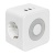 Разветвитель 3-м куб 2 гнезда 2хUSB 2.4А + тип C + ночник EKF UBA-CUB-T2-TC