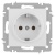 Розетка 1-м СП Accent 6-202-01М 16А IP20 250В 2P+E Schuko бел. матов. Intro Б0063681