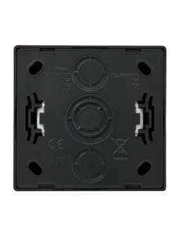 Розетка 1-м ОП LETO с заземл. ПБТ черн. бархат LEZARD 752-4200-122B