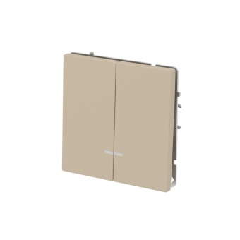 Выключатель 2-кл. KANT с подсветкой ванильн. марципан DKC 7015134