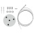 Светильник светодиодный Geometria Ring SPO-134-W-40K-056 56Вт 4000К 4200Лм IP40 800х80 бел. подвесной драйвер внутри ЭРА Б0058906