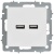 Розетка BRITE РЮ10-1-БрАБ USB A+A 3.1А механизм арктич. бел. IEK BR-U21-D31-K91 Розетка BRITE РЮ10-1-БрАБ USB A+A 3.1А механизм арктич. бел. IEK BR-U21-D31-K91