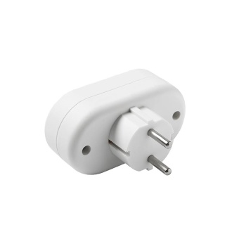 Разветвитель 2-м плоский с заземл. 16А 3500Вт 250В бел. DОМТОК 2653