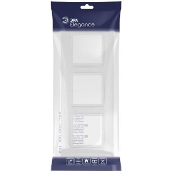 Рамка 3-м Elegance 14-5013-01М Classic для розеток и выключателей матов. бел. Эра Б0065826