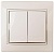 Выключатель 2-кл. СП Plano 10А IP20 1-104-02 250В сл. кость Intro Б0027602