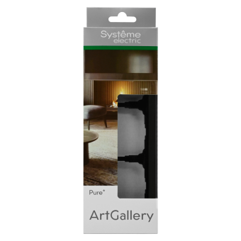 Рамка 3-м ArtGallery Pure матов. органич. стекло черн. SE GAL331003