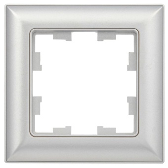Рамка 1-м BRITE РУ-1-Бр алюм./алюм. IEK BR-M12-12-K47