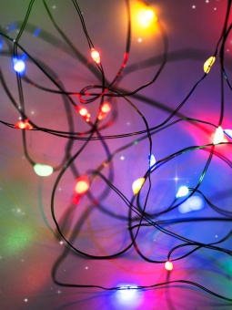 Гирлянда "Роса" DC-G06-120M 120 RGB microLED 12.1м. 8реж. 3хAA ФАZА 5059610