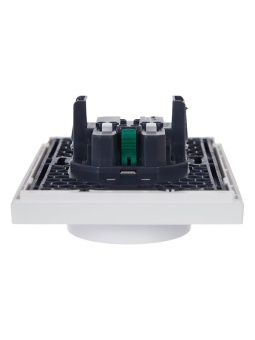 Розетка 2-м СП FORTE&PIANO FP223 16А с заземл. защ. шторки безвинт. крепл. бел. IEK FP-R24-16-1-K01