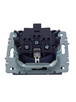 Розетка 1-м СП BRITE РС11-1-0-БрМ 16А с заземл. без защ. шторки механизм маренго IEK BR-R11-16-K35