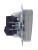 Розетка BRITE РСбш10-3-44-БрС 16А IP44 с заземл. защ. шторки с крышкой механизм сталь IEK BR-R16-16-44-K46