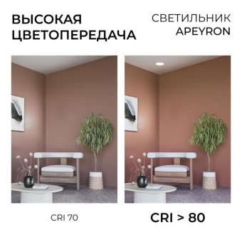 Панель светодиодная встраив. 3 ССT 10Вт 230В/50Гц 800лм 3-4-6.5К IP44 d126х26мм круг Apeyron 06-161