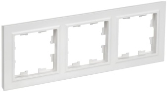 Рамка 3-м BRITE РУ-3-БрАБ арктич. бел. IEK BR-M32-K91