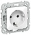 Розетка СП FLITE РС11-1-ФлБ 16А с заземл. без защ. шторок безвинтовое крепление механизм бел. IEK FI-R11-16-1-K01