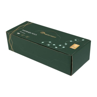 Гирлянда светодиодная "Роса" 10м 100 LED бел. IP20 3хАА (в комплект не входят) Neon-Night 302-075