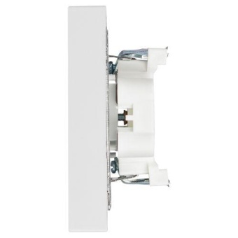 Розетка 2-м СП Accent 6-204-01 16А IP20 250В 2P AL/CU бел. Intro Б0063447