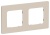 Рамка 2-м СП FLITE РУ-2-К-ФлЛ льняной IEK FI-M22-32-20-K88