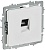 Розетка компьютерная СП BRITE РК10-БрАБ RJ45 кат.5E механизм арктич. бел. IEK BR-K10-1-K91