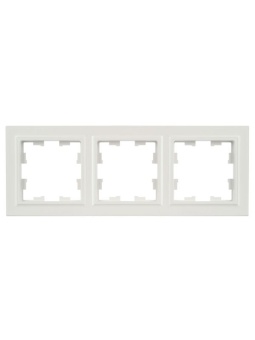 Рамка 3-м BRITE РУ-3-БрЖ жемчуж. IEK BR-M32-K36