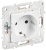 Розетка SKANDY 16А с заземл. защ. шторки SK-R04W арктич. бел. IEK SK-R14-16-K01