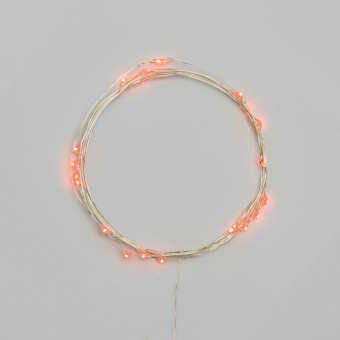 Гирлянда светодиодная "Роса" 5м 50 LED оранж. IP20 2хАА (в комплект не входят) Neon-Night 302-061