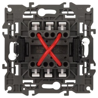 Переключатель перекрестный 1-кл. СП Elegance 14-1108-01 10А IP20 250В 10AX механизм бел. Эра Б0034256