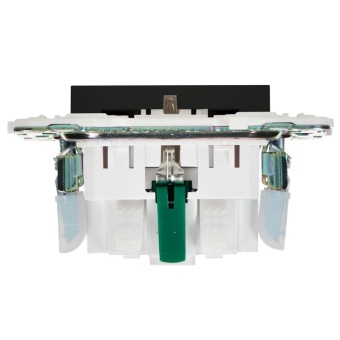 Розетка SKANDY 16А с заземл. защ. шторки безвинт. крепл. SK-R06Bl черн. IEK SK-R14-16-1-K02