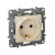 Розетка 1-м СП Etika 16А IP31 250В 2P+E с заземл. защ. шторки немецк. стандарт винт. клеммы механизм сл. кость Leg 672322
