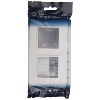 Рамка 2-м Elegance 14-5012-01 Classic бел. Эра Б0060576