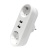 Разветвитель 2-м плоский с заземл.16А 2USB А+А 2.4А 3500Вт бел. DOMTOK 2732