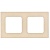 Рамка 2-м СП FLITE РУ-2-К-ФлСл сливочный IEK FI-M22-32-20-K86