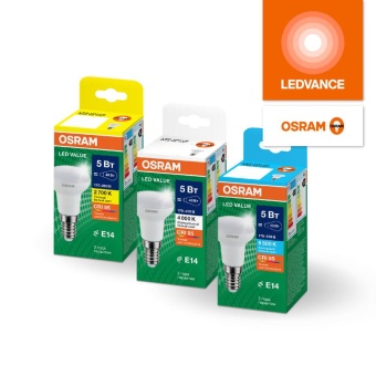 Лампа светодиодная LED G4 Value LVR5060 7W/927 CRI95 7Вт 2700К 700лм грибовидная матов. E14 170-250В OSRAM 4610590511709