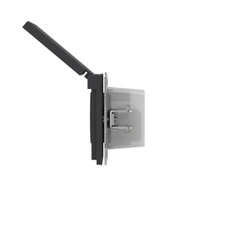 Розетка силовая KANT IP44 2P+E защ. шторки с крышкой черн. уголь DKC 7012013