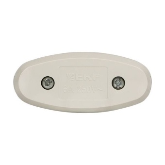 Переключатель на шнур бел. 6А 250В EKF APB6-10