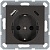 Розетка Shuko 16А с заземл. защ. шторки с 2-мя заряд. устройствами USB тип A+C 25Вт механизм мокко Jasmart G5501USB-25Z