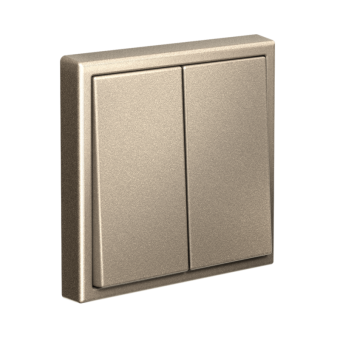 Выключатель 2-кл. ArtGallery 10AX быстрозажим. клем. механизм шампань SE GAL000551S