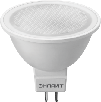 Лампа светодиодная 90 615 ОLL-MR16-10-230-3K-GU5.3-PACK5 ОНЛАЙТ 90615
